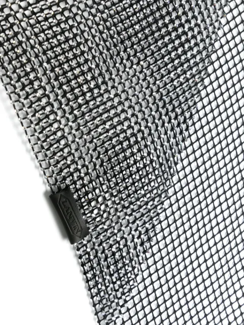 Lanvin crystal-embellished mesh scarf AWSAFS0NMESHP24 - 1