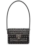Valentino Garavani small Rockstud23 embroidered shoulder bag - Black