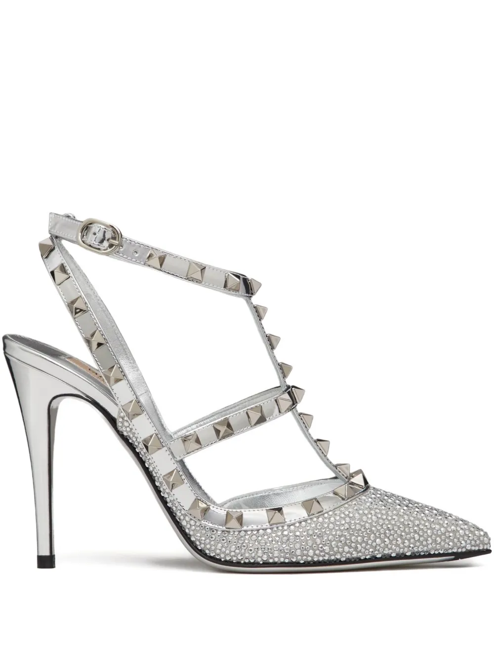 Valentino Garavani Rockstud 100mm crystal-embellished Pumps Valentino Garavani Rockstud 100mm crystal-embellished Pumps