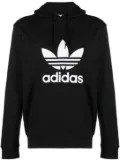 adidas logo-print cotton hoodie - Black