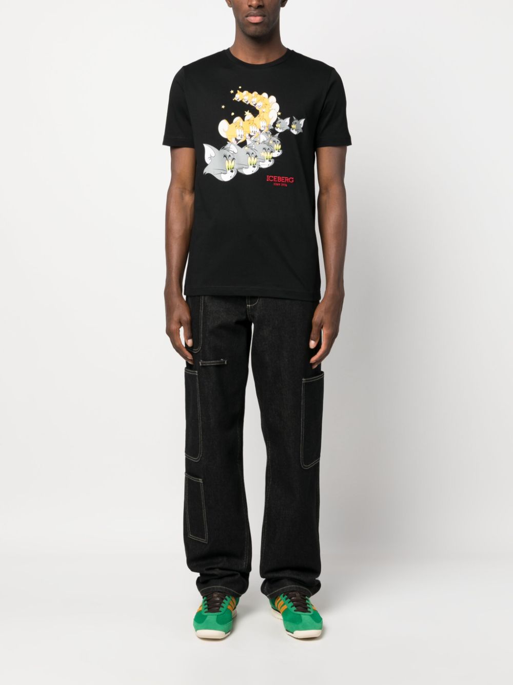 Iceberg x Looney Tunes cartoon-print T-shirt - Zwart