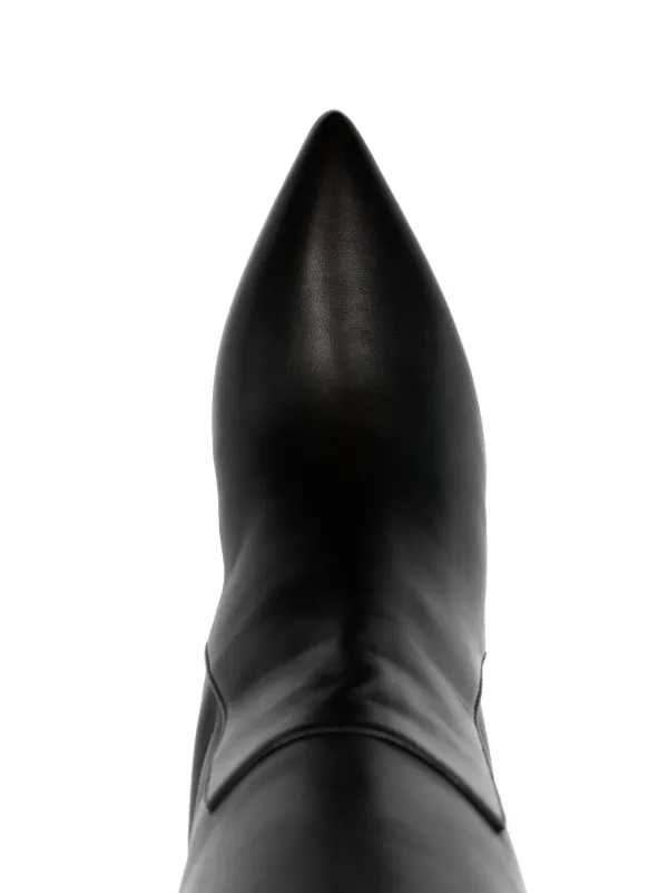 Paris Texas Stiletto 60mm Leather Boots | Black | FARFETCH ID