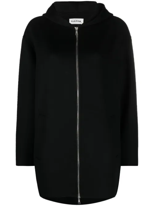 Veste zippée en laine à capuche - P.A.R.O.S.H. - Modalova
