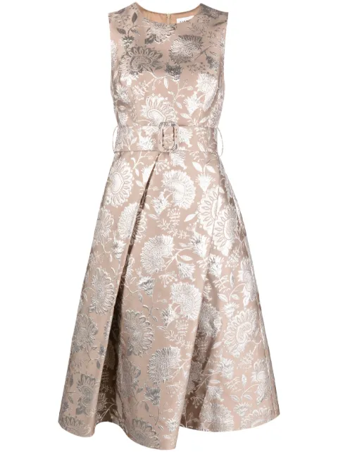 P.A.R.O.S.H. brocade-effect patterned-jacquard dress