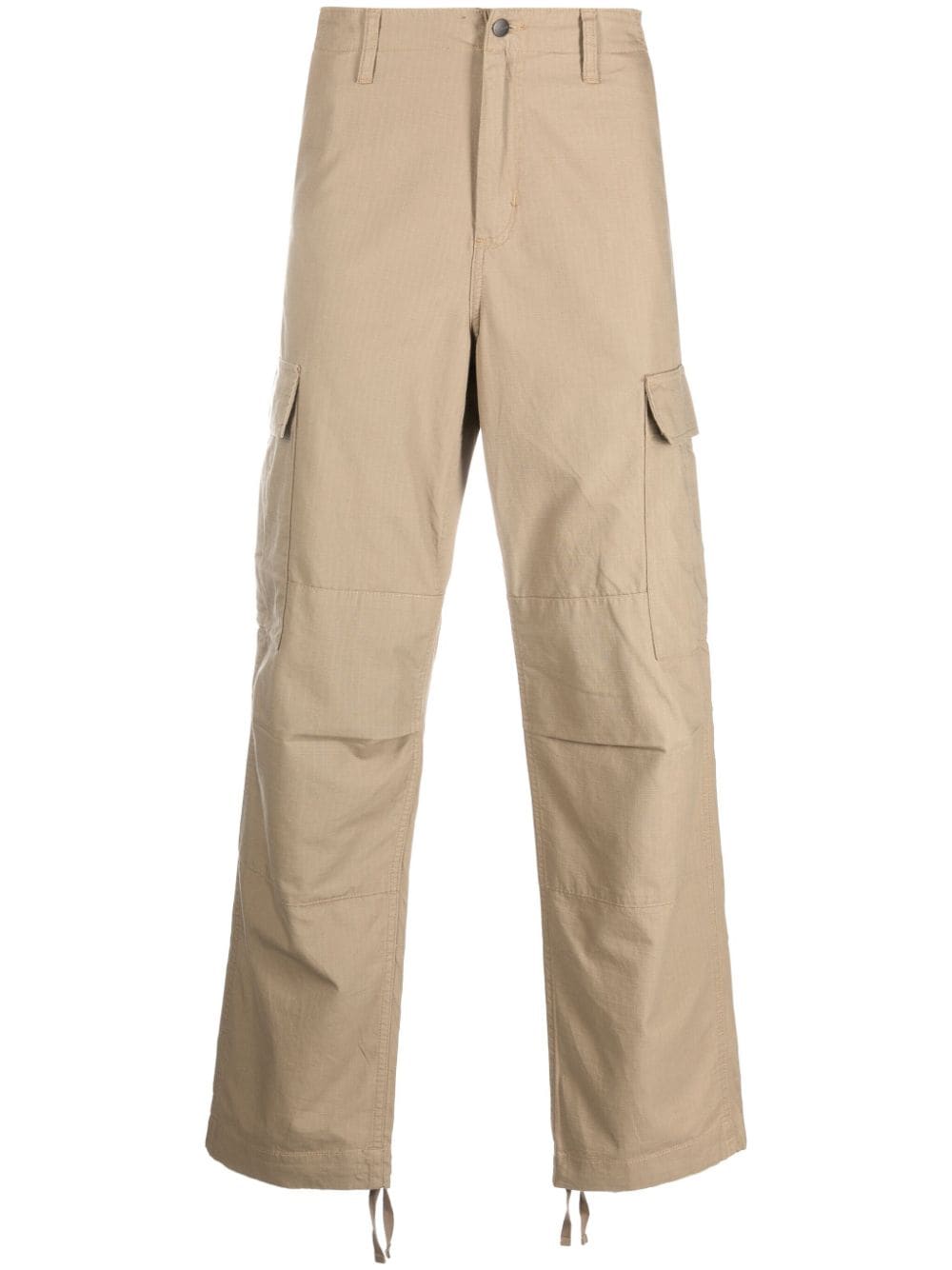 Carhartt Straight-leg Cotton Trousers In Brown