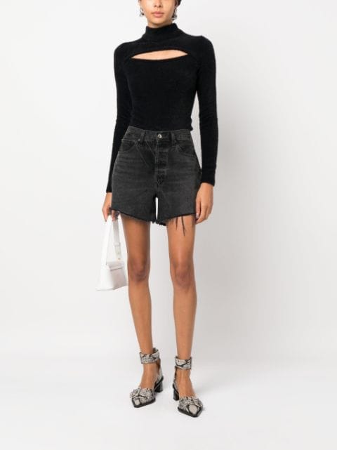 Mayers faux-fur cut-out jumper