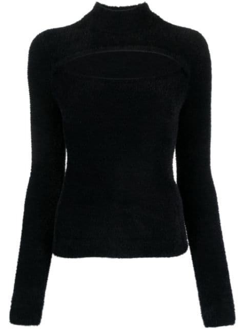 Mayers faux-fur cut-out jumper