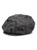 Christopher Nemeth Rope-print denim cap - Blue
