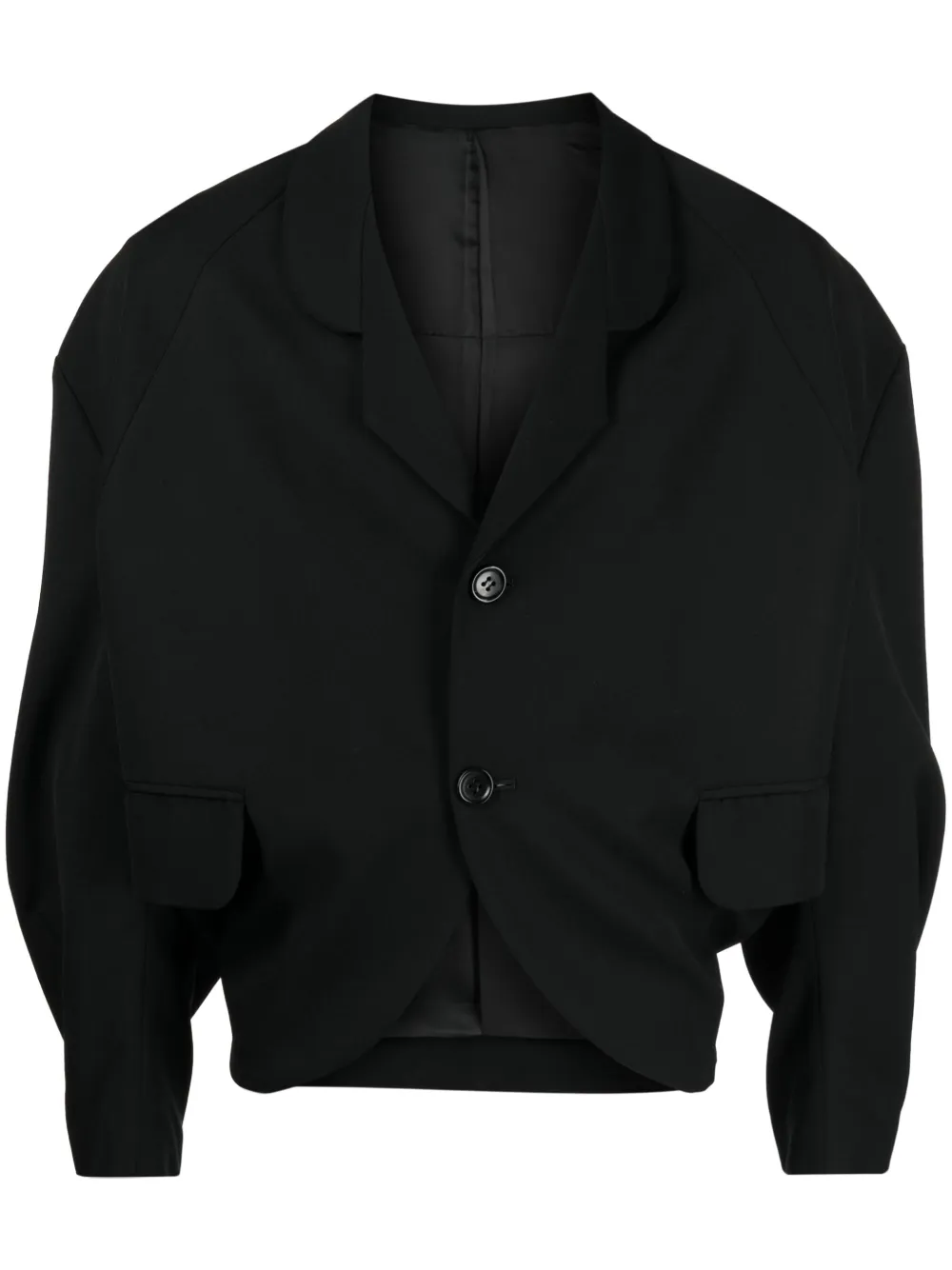 Christopher Nemeth single-breasted wool jacket, Black