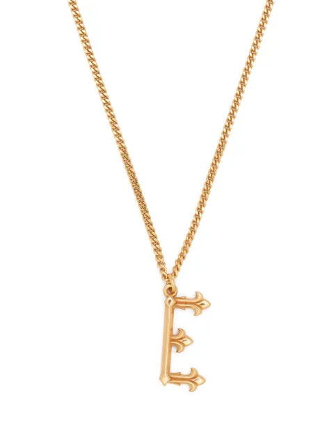 Emanuele Bicocchi collar con dije de letra E