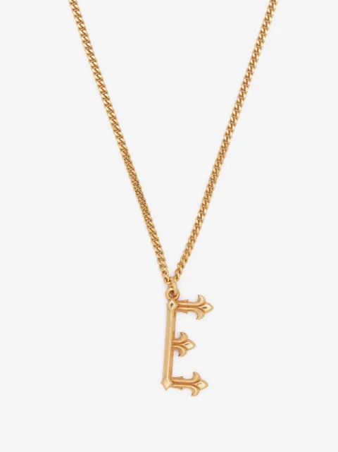 Emanuele Bicocchi E letter pendant necklace