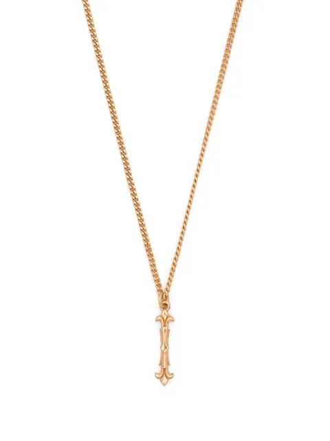 Emanuele Bicocchi collar de cadena con dije de letra I