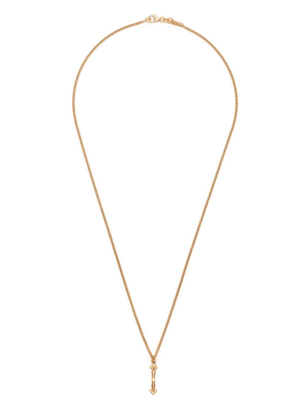 Shop Emanuele Bicocchi I Letter-pendant Chain Necklace In Gold
