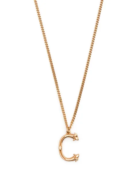 Emanuele Bicocchi collar de cadena con dije de letra C