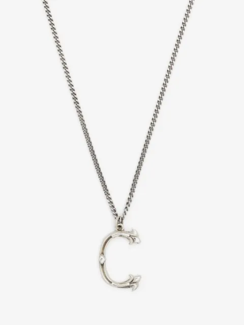 Emanuele Bicocchi Alphabet Pendant C sterling silver necklace