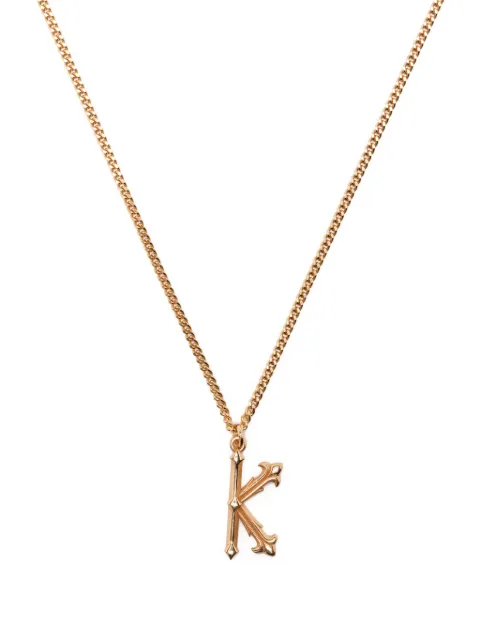 Emanuele Bicocchi collar con dije de letra K