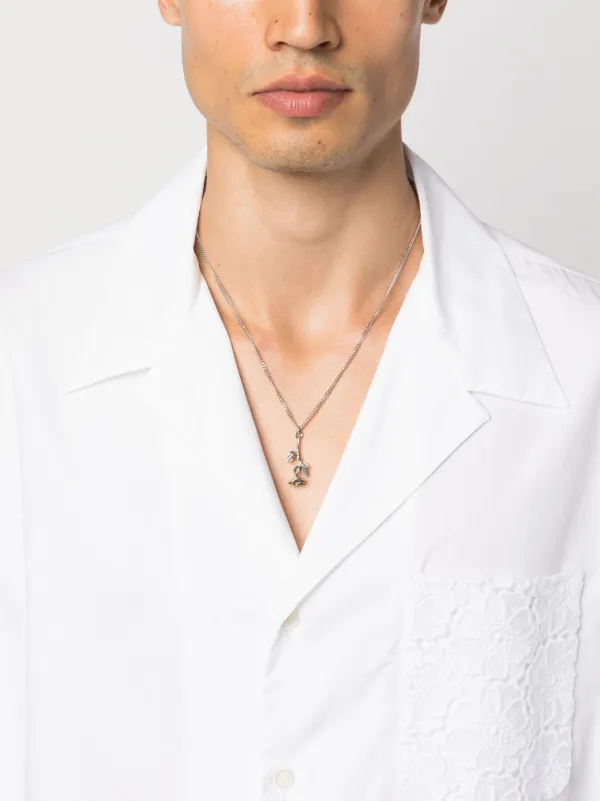 Emanuele Bicocchi Wild Rose ネックレス | シルバートーン | FARFETCH JP