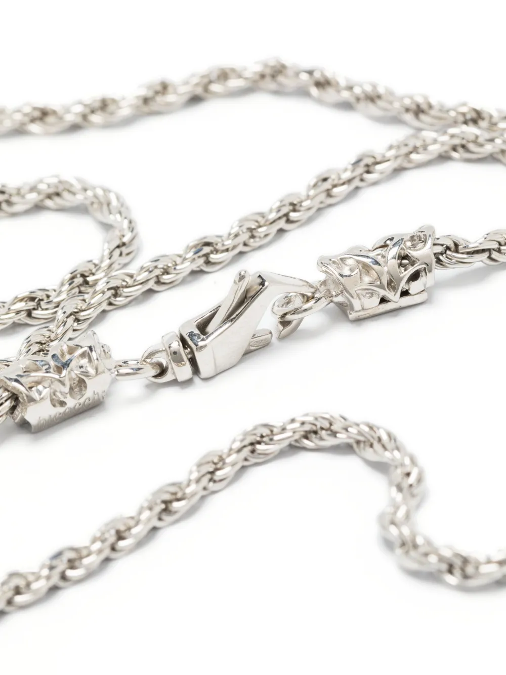 Shop Emanuele Bicocchi Small Rope-chain Necklace In Silver