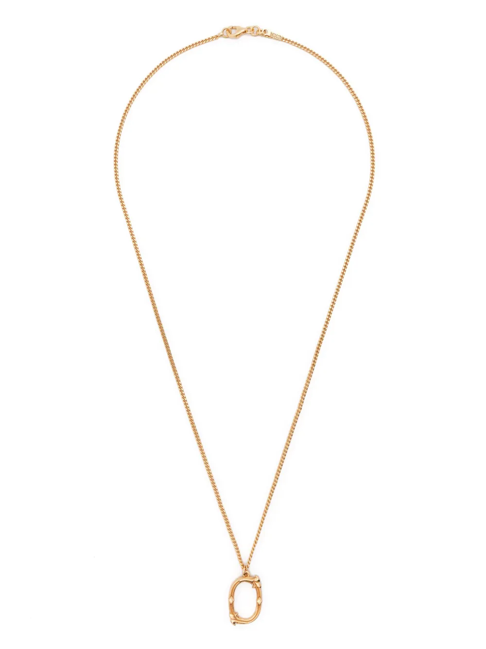 Shop Emanuele Bicocchi O Alphabet Pendant Necklace In Gold