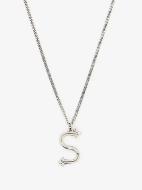 Emanuele Bicocchi collier à pendentif Alphabet
