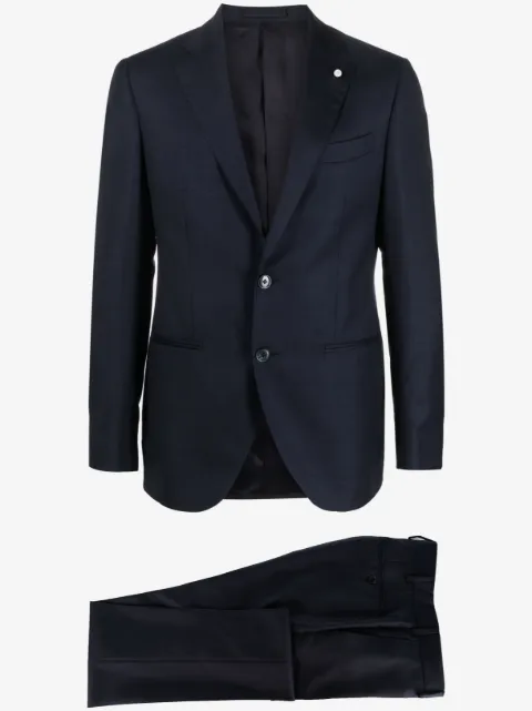 LUIGI BIANCHI MANTOVA single-breasted virgin wool suit