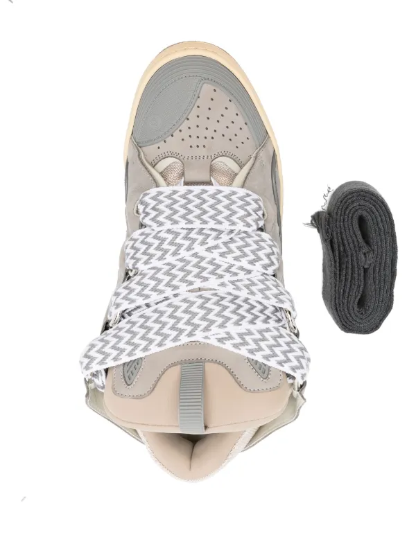 Curb leather sneakers
