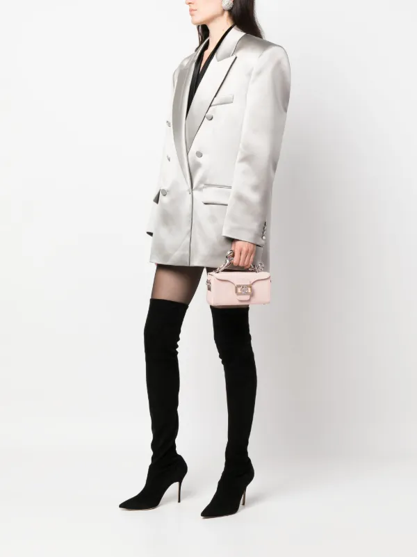 Lanvin Pencil Cat Nano Top Handle Bag | Pink | FARFETCH