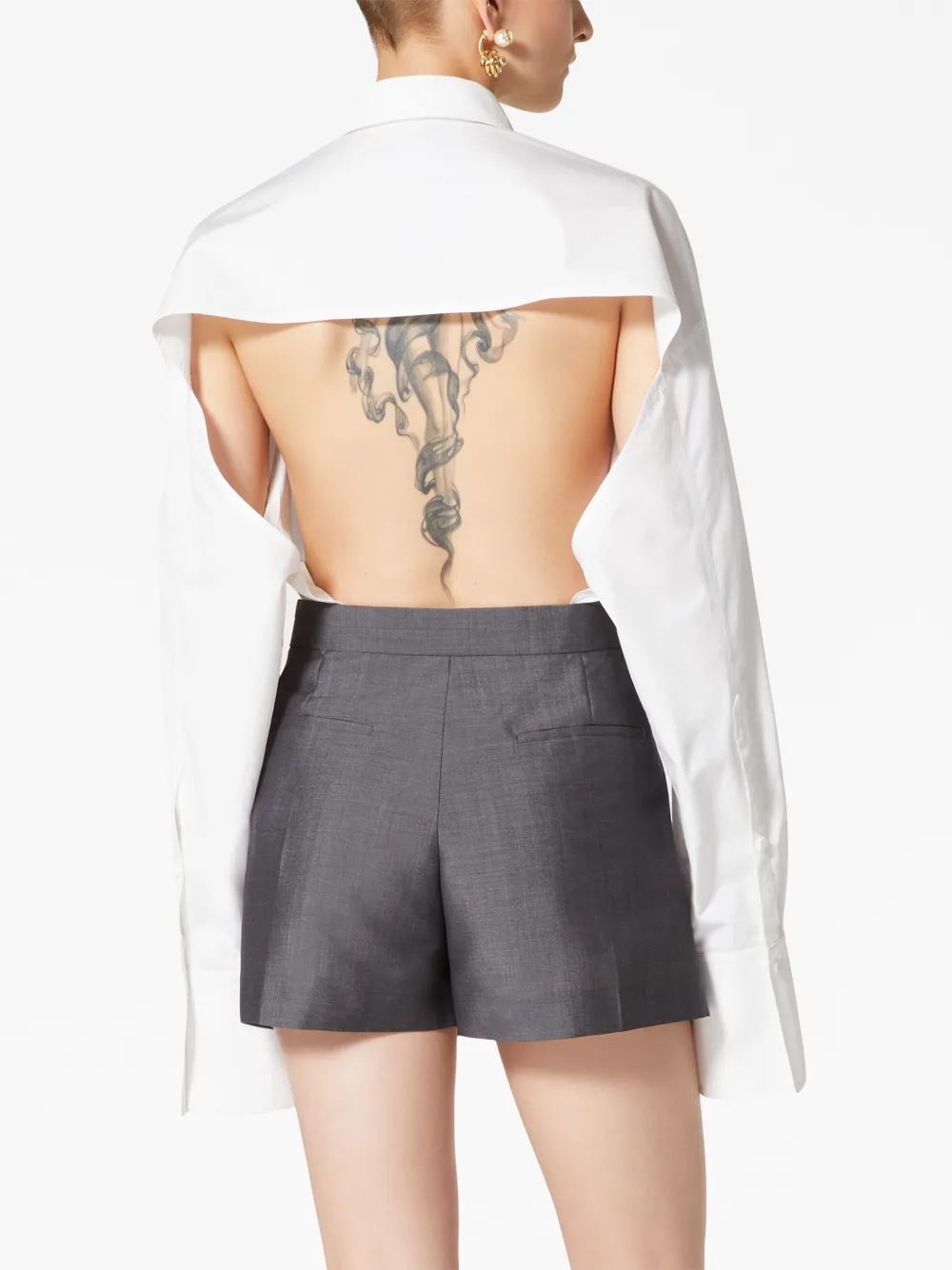 compact poplin blouse