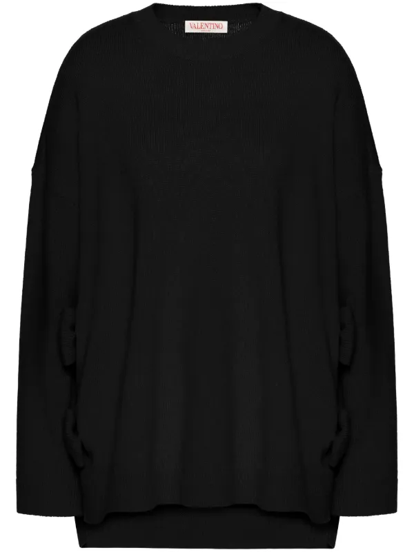 Valentino Garavani drop shoulder virgin wool Jumper Farfetch