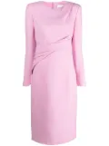 Roland Mouret draped midi dress - Purple