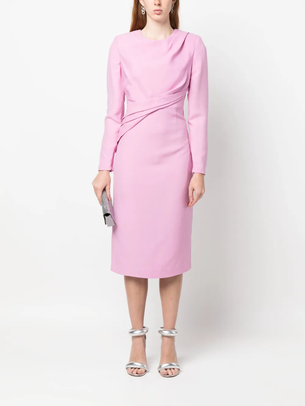 Roland mouret purple dress top