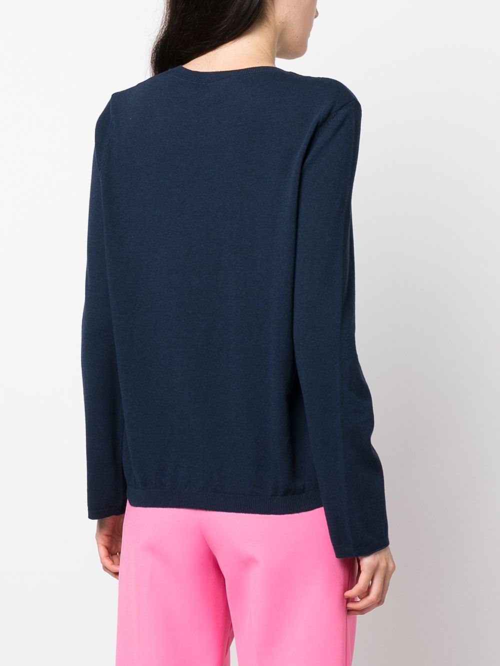 A.P.C. logo-embroidered cotton jumper Women