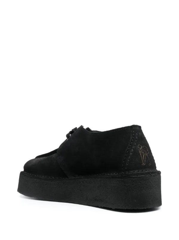 Clarks Originals platform-sole Leather Sneakers Black FARFETCH ID
