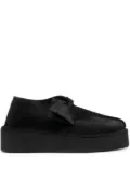 Clarks Originals platform-sole leather sneakers - Black