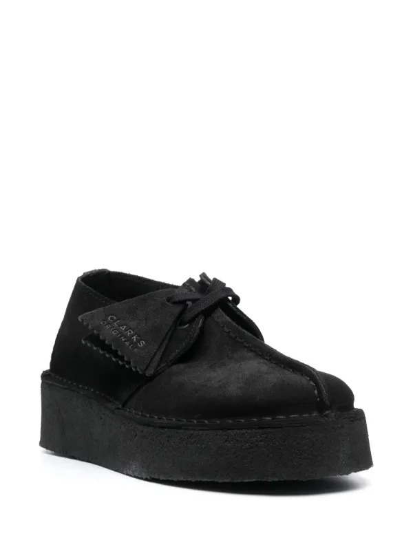 Clarks Originals platform-sole Leather Sneakers Black FARFETCH ID