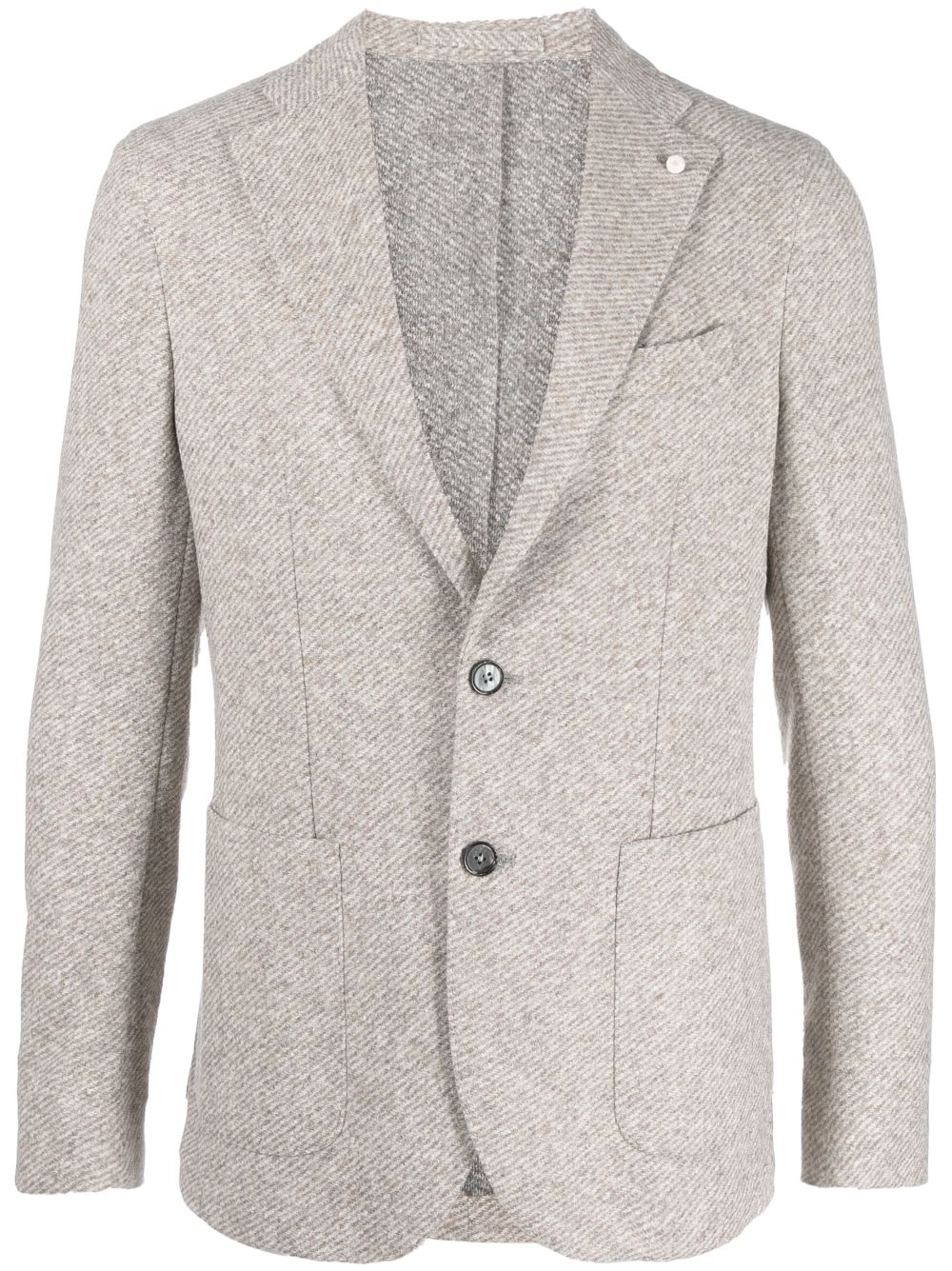 Tagliatore melange single-breasted blazer Men