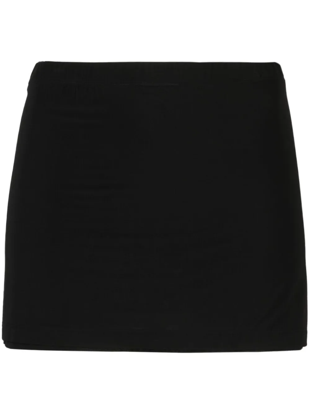 WARDROBE.NYC layered jersey miniskirt – Black