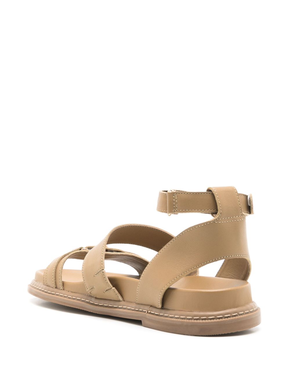 Lenny Niemeyer ankle-strap leather sandals Neutrals