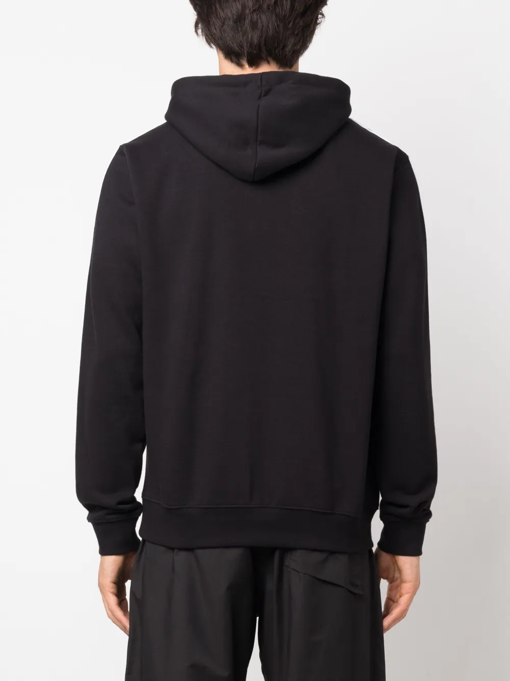 Trefoil-Logo Drawstring Cotton Hoodie