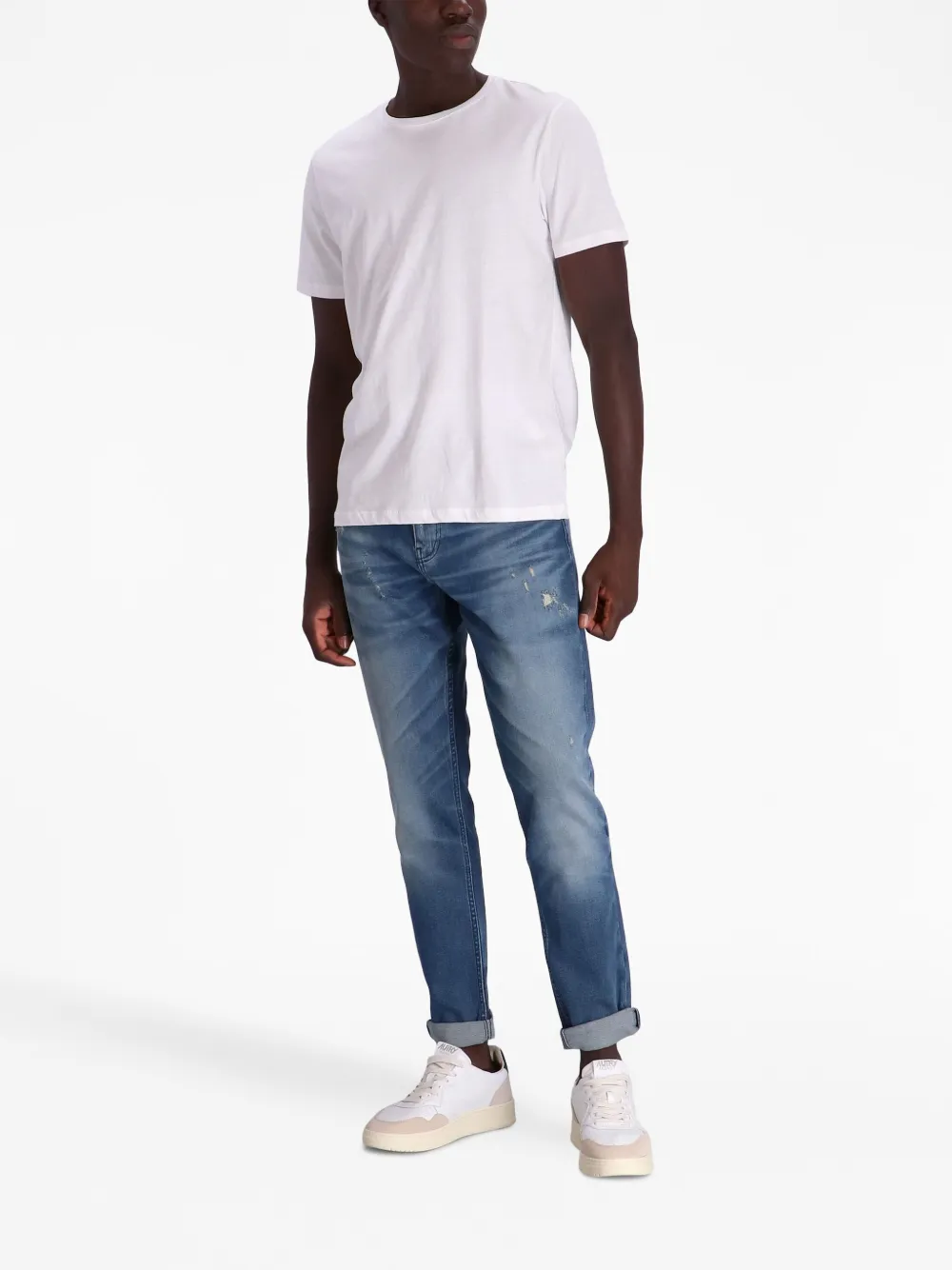 BOSS mid-rise slim-fit jeans - Blauw