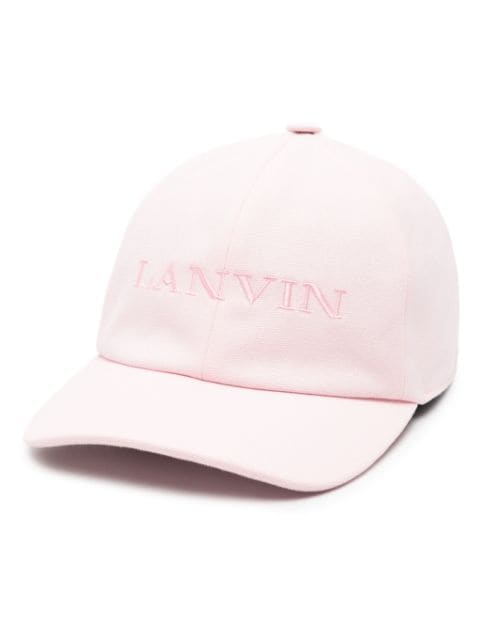 Lanvin logo-embroidered cotton cap