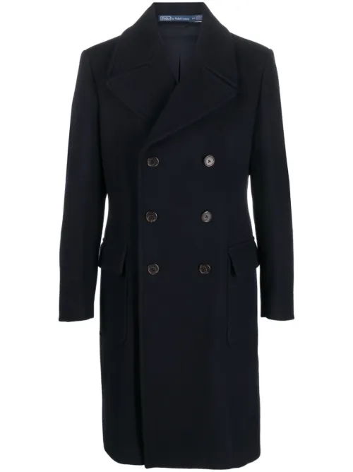 Manteau en laine mélangée à boutonnière croisée - Polo Ralph Lauren - Modalova