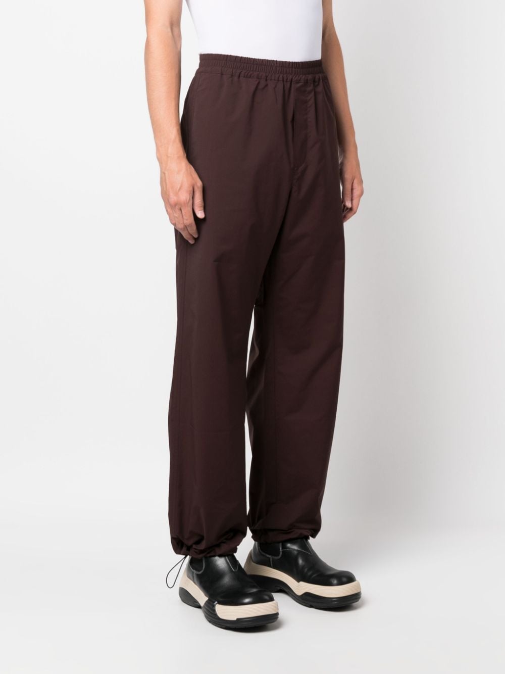 Shop Oamc Straight-leg Track Pants In Brown