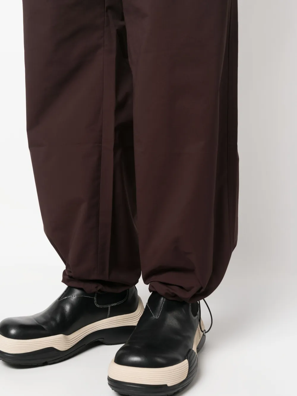 Shop Oamc Straight-leg Track Pants In Brown