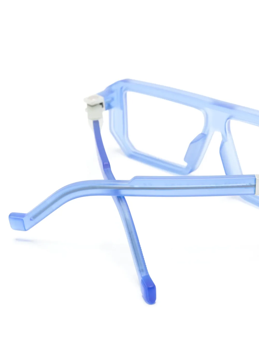  Vava Eyewear Transparent Pilot--frame Glasses - Blue 