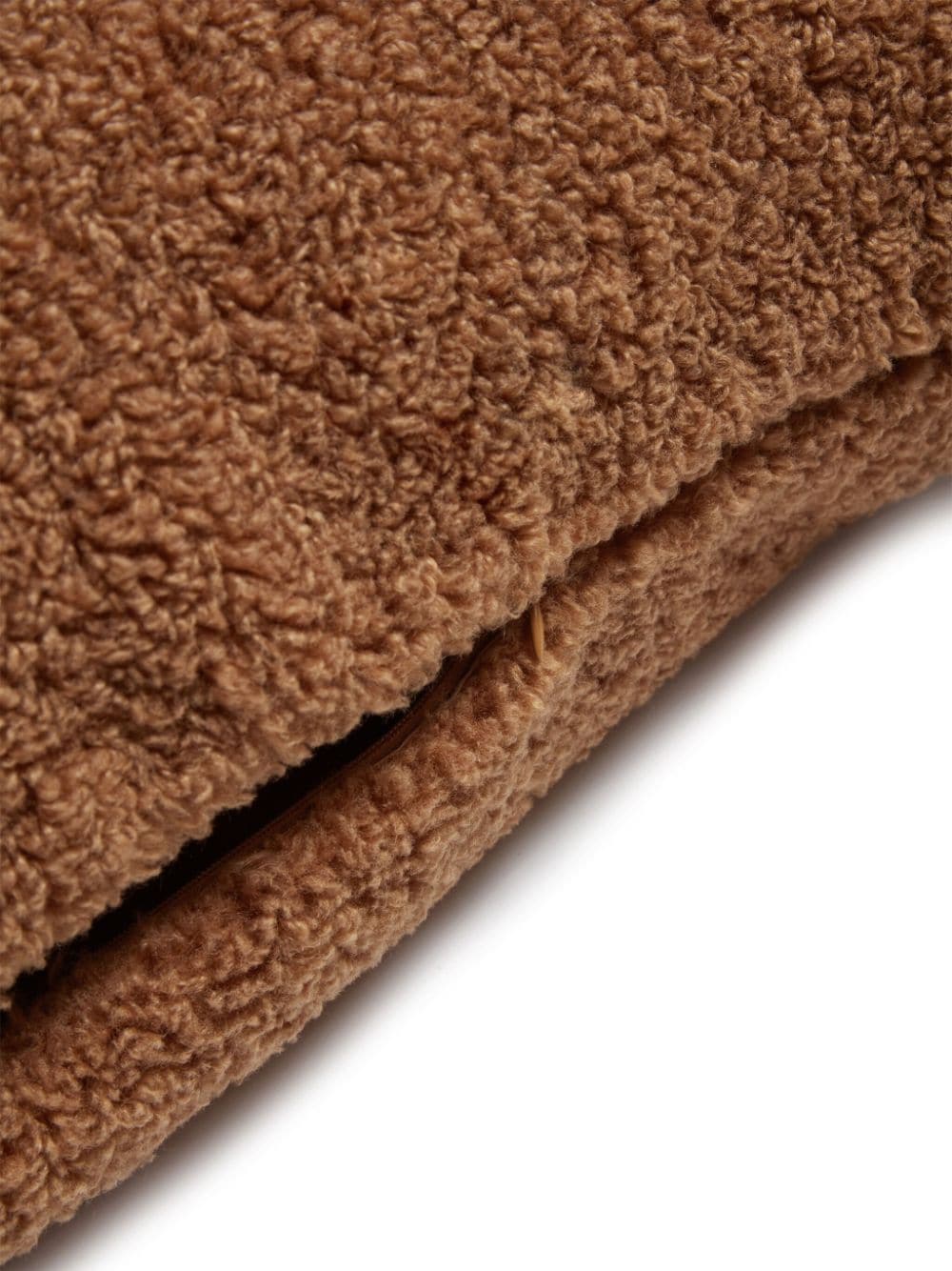 Shop Apparis Nitai Faux Shearling Cushion Cover In Brown