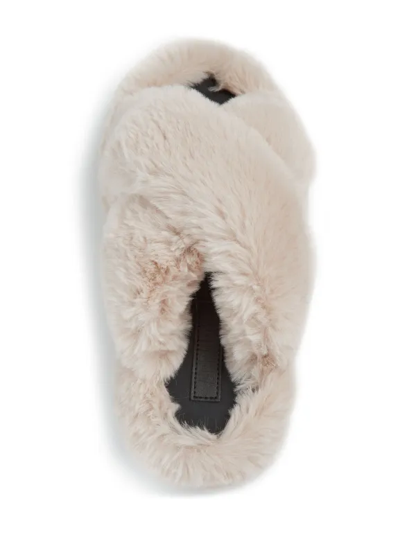 Apparis Biba faux fur Crossover Slippers Farfetch