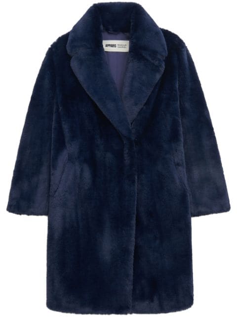 Apparis faux-fur easy coat