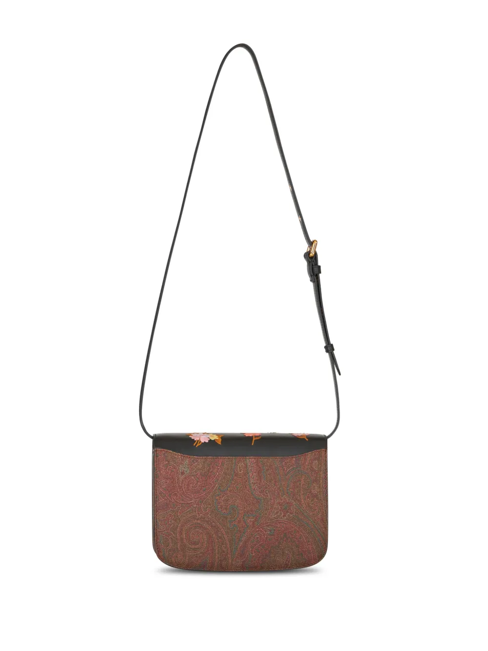 Etro Women Multicolor Canvas And Leather Large Essential Crossbody Bag
