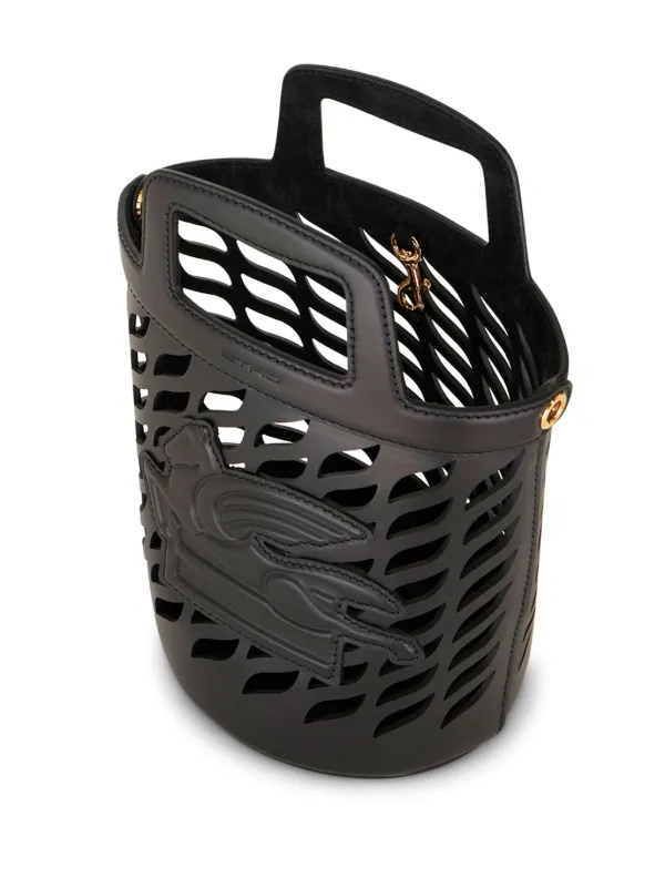 【ETRO】Logo Cotton Bucket Bag ETRO Coffa Leather Bucket Bag | Black | FARFETCH